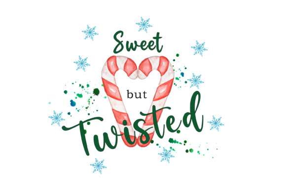 Candy Cane PNG: Watercolor Christmas for Crafts
