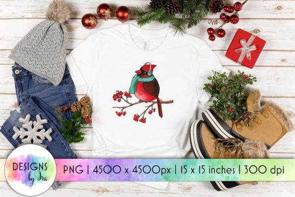 Cardinal Bird Sublimation Winter Birds for Crafts