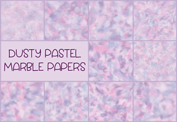 Dusty Pastel Marble Papers: Soft Patterns for Crafts