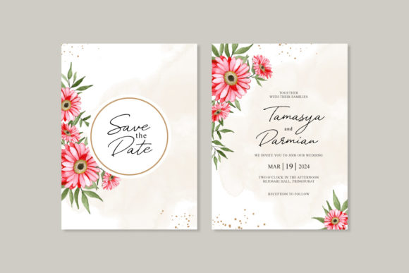 Review: Floral Wedding Invitation Template & Print Templates
