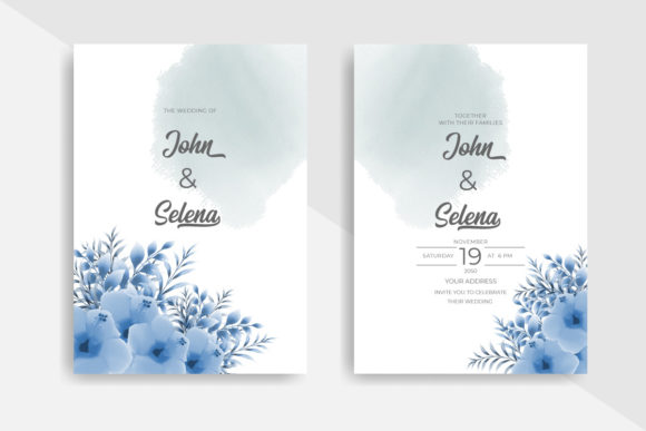 Review: Watercolor Floral Invitation Card for Embroidery