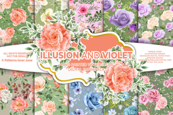 Review: Watercolor Floral Seamless Pattern VL54 for Real Projects
