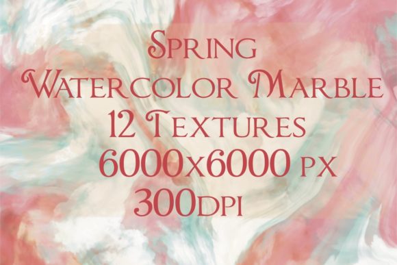 Spring Watercolor Marble Textures Review