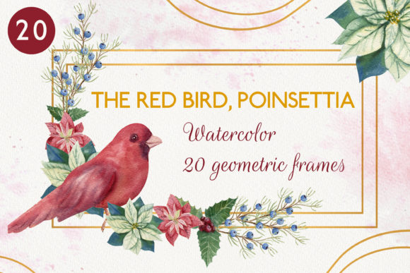 The Red Bird: 20 Watercolor Frames Review