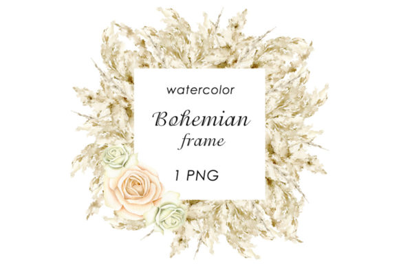 Watercolor Bohemian Frame: Print Templates Review