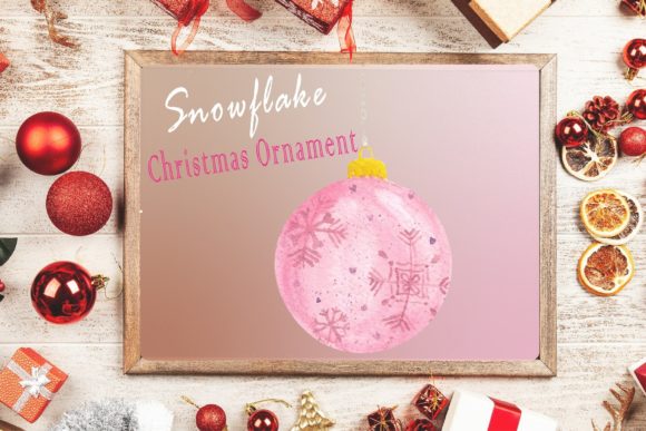 Watercolor Christmas Snowflake Ornament Print Templates Review