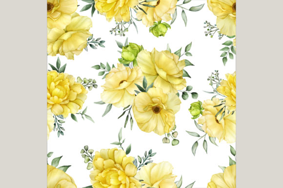 Watercolor Flower Seamless Pattern Desig for Patterns
