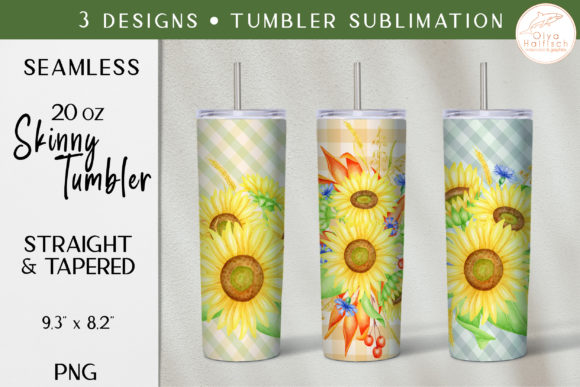 Watercolor Sunflower Sublimation & Print Templates Review