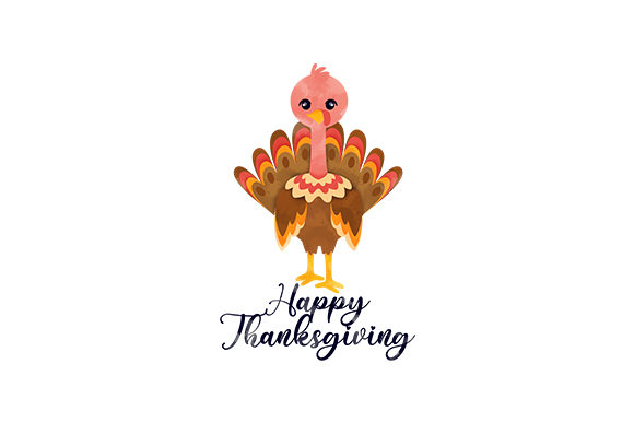 Watercolor Turkey Happy Thanksgiving Design Review