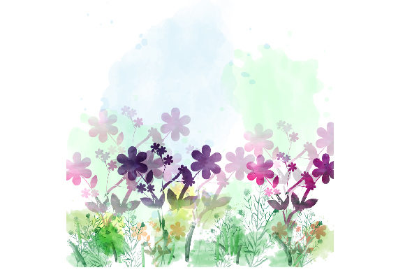 Wildflower Meadow Watercolor: A Spring Design Essential